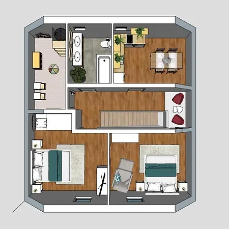 Playroom, 2 Bdrooms, Krumlov 5 Min By Car, 